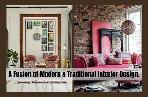 A fusion of modern and traditional interior design